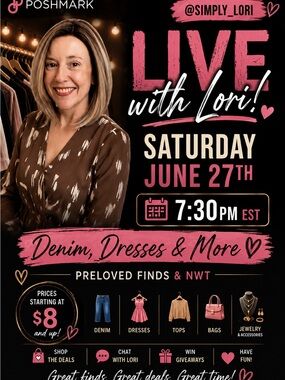 @simply_lori 🌸LORI🌸 is LIVE! Come join me 6/27 7:30pm EST